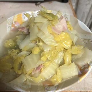 あっさり　白菜とベーコンのトロトロ煮